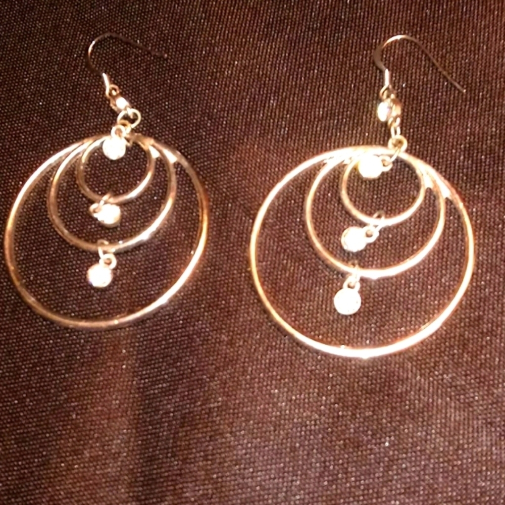 (Any 2 for $12 )Fashion hoop earrings 2in long